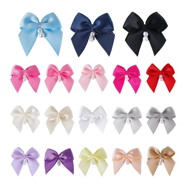 mini ribbon bow,satin ribbon bow,handmade ribbon bow