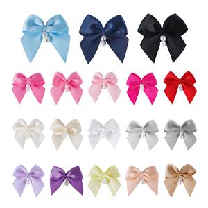 Wholesale mini satin ribbon bows​ handmade ribbon bow for craft