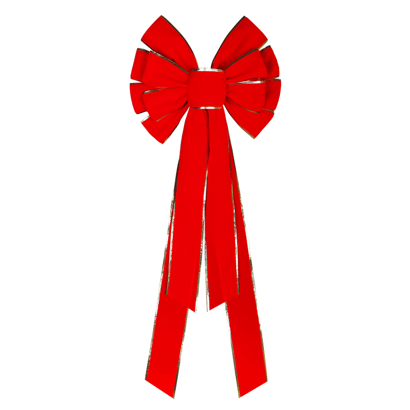 赤いクリスマスの弓、ベルベットのクリスマスの弓、休日のクリスマスの弓