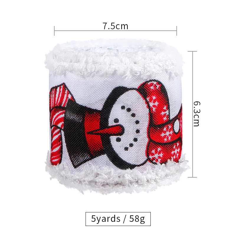 printed holiday decoration ribbon