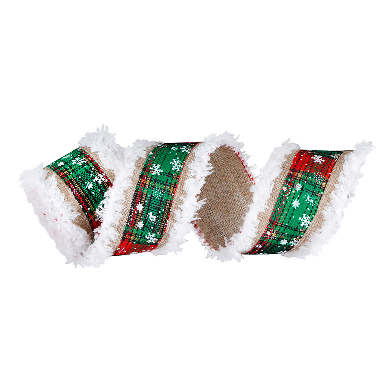 printed holiday decoration ribbon