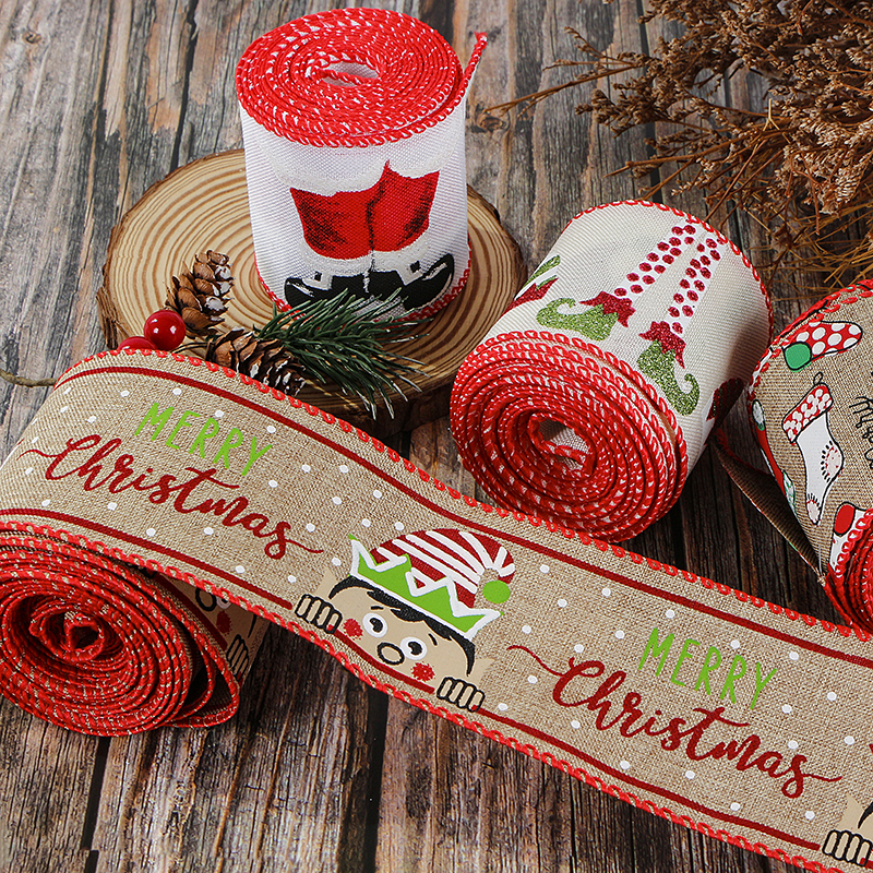 Christmas Wired Edge Ribbons