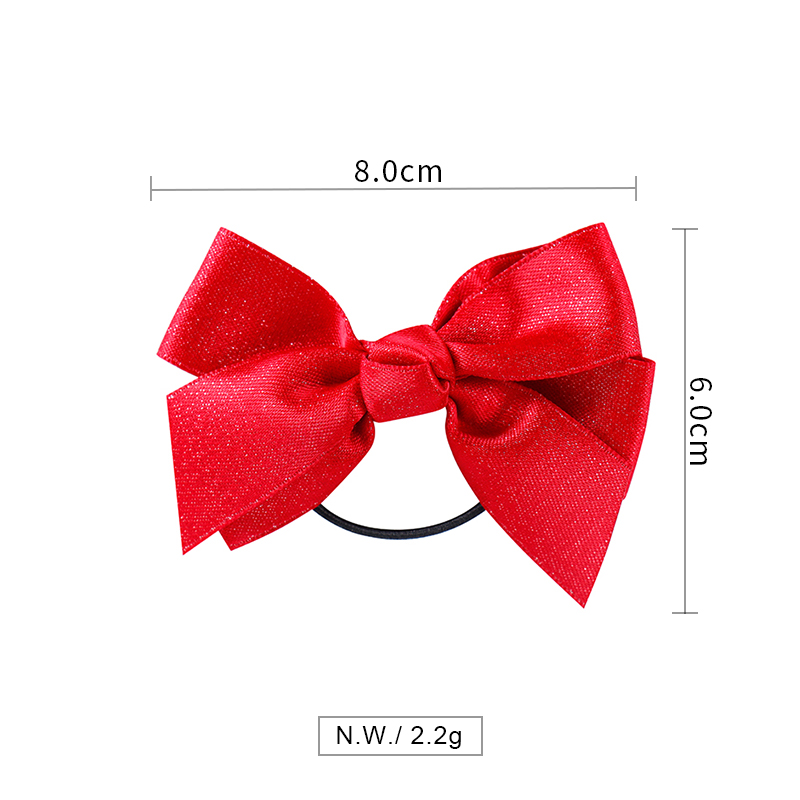 baby girls hair bow with elastic brands 