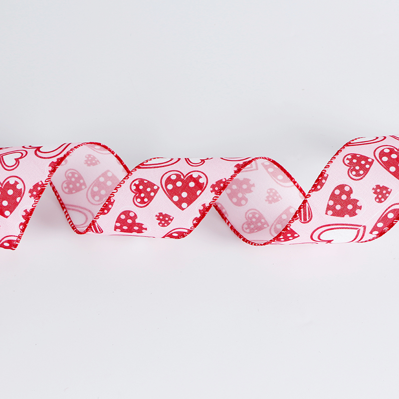 Vendeur chaud de rubans de bord de fil Happy Valentines