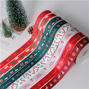 Christmas Grosgrain printed ribbon