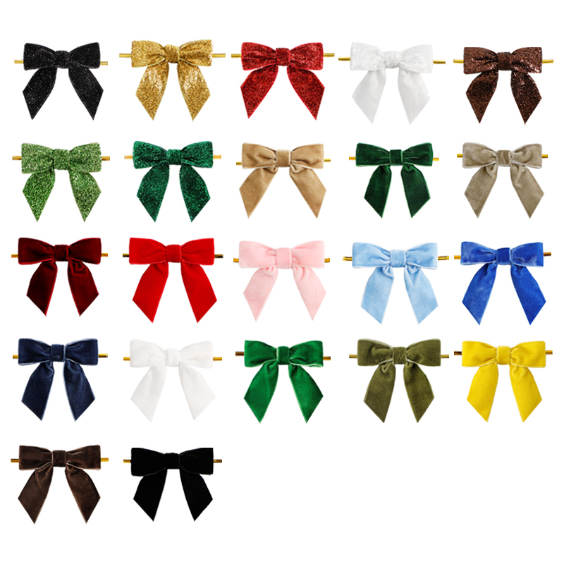 Velvet ribbon bow 