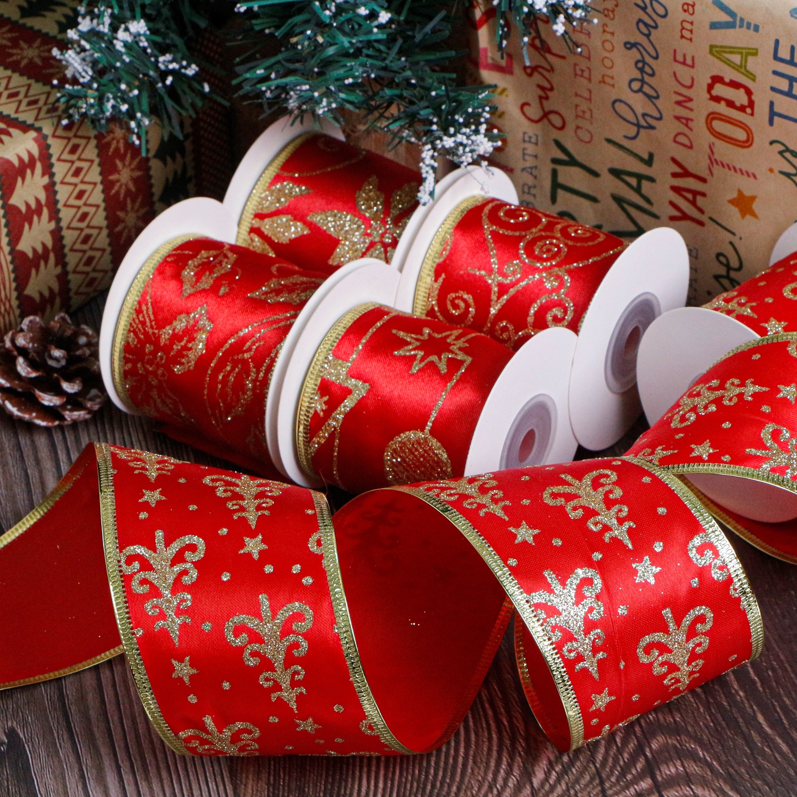 Christmas ribbon set