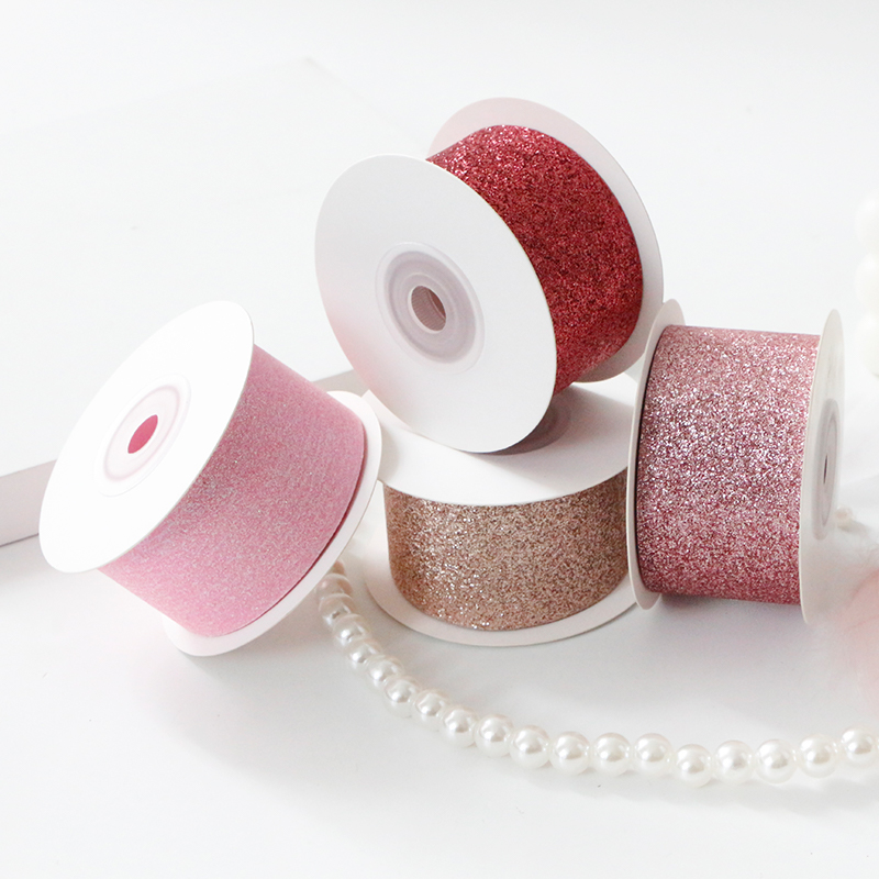 valentines sparkle ribbon 1.5inch 38mm