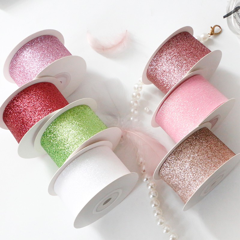 valentines sparkle ribbon 1.5inch 38mm