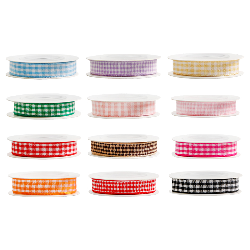 Natural Gingham Ribbon Roll Packing