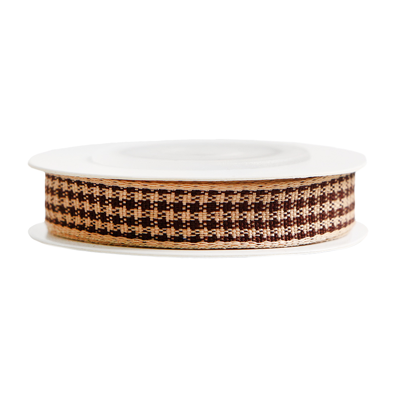 Natural Gingham Ribbon Roll Packing