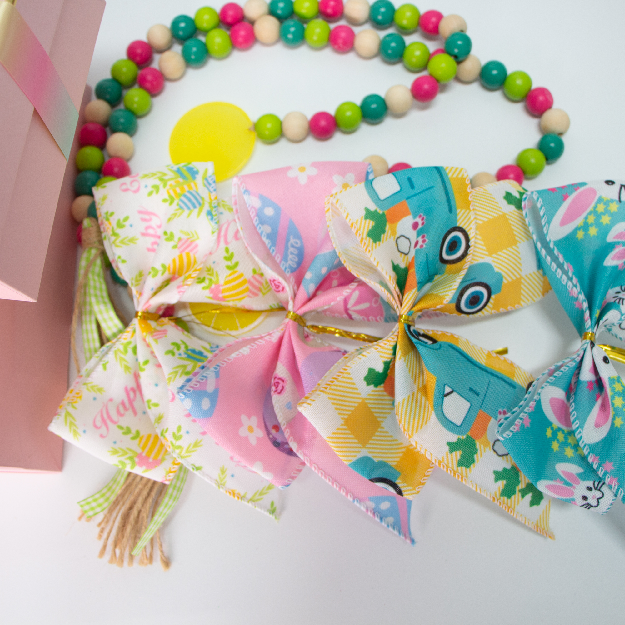 Easter Wired Edge Ribbon Bow