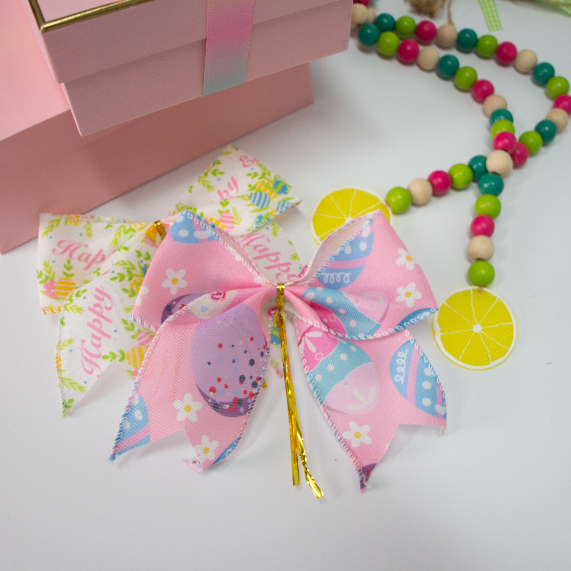 Easter Wired Edge Ribbon Bow