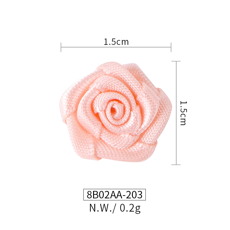 Mini Satin Rose Garment bow Accessories 