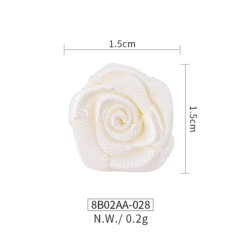 Mini Satin Rose Garment bow Accessories 