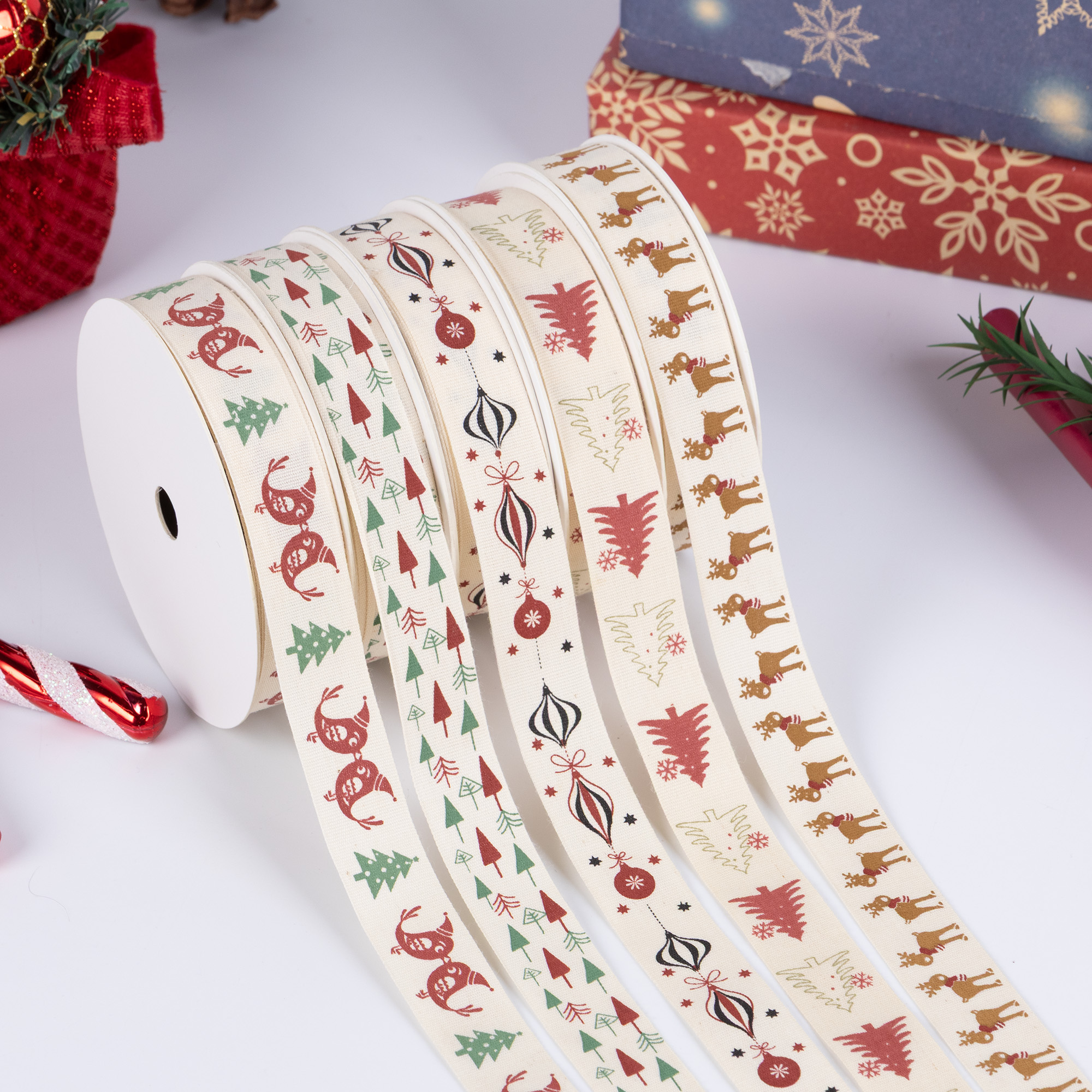 white cotton ribbon personalised