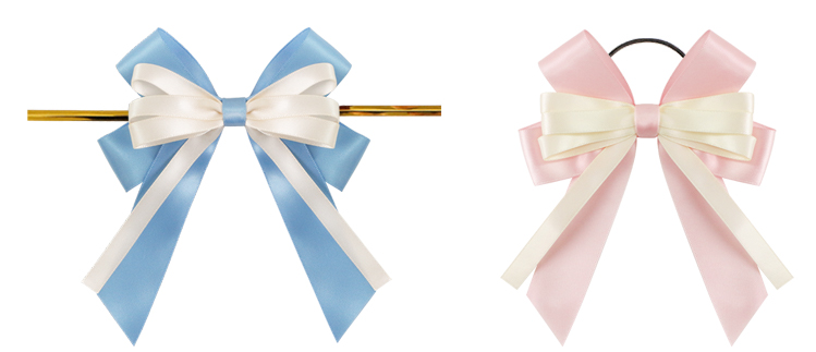 pre made ribbon bows