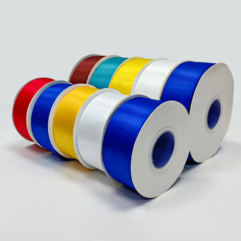 White Satin Ribbon - Solid Color Single/Double Sided