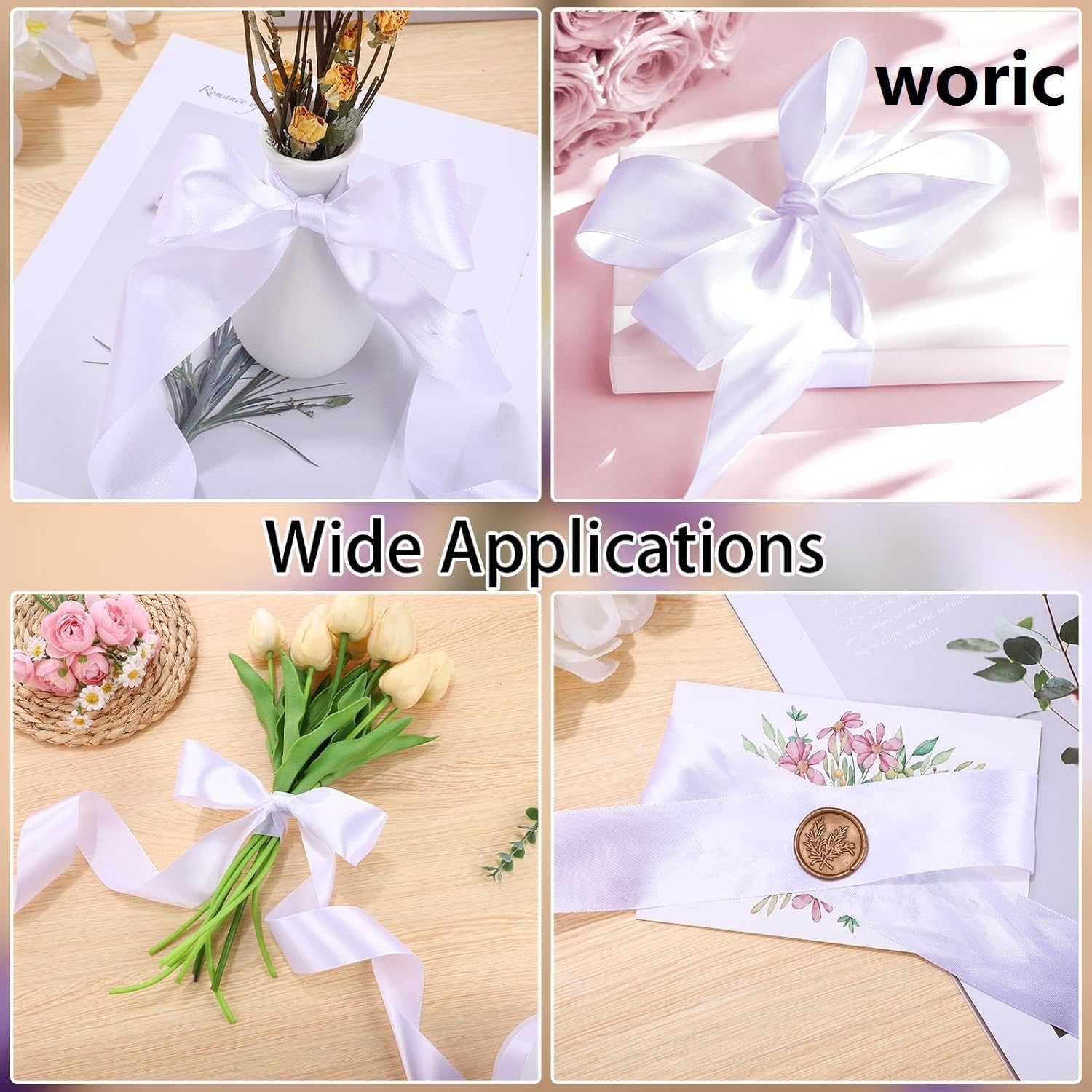 White Satin Ribbon