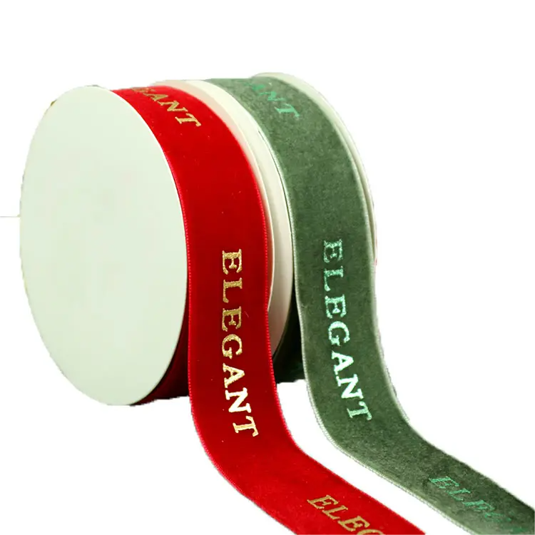 1 Inch Red Velvet Gift Ribbon - DIY Christmas Crafts