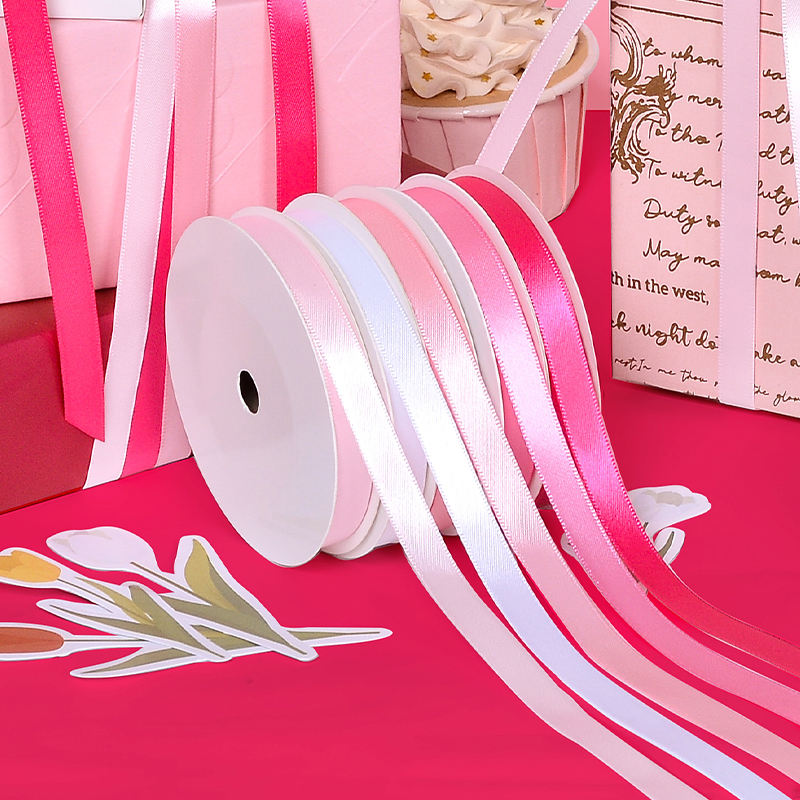 High-Quality Pink Butterfly Ribbon Bow Pre-made for Gifts