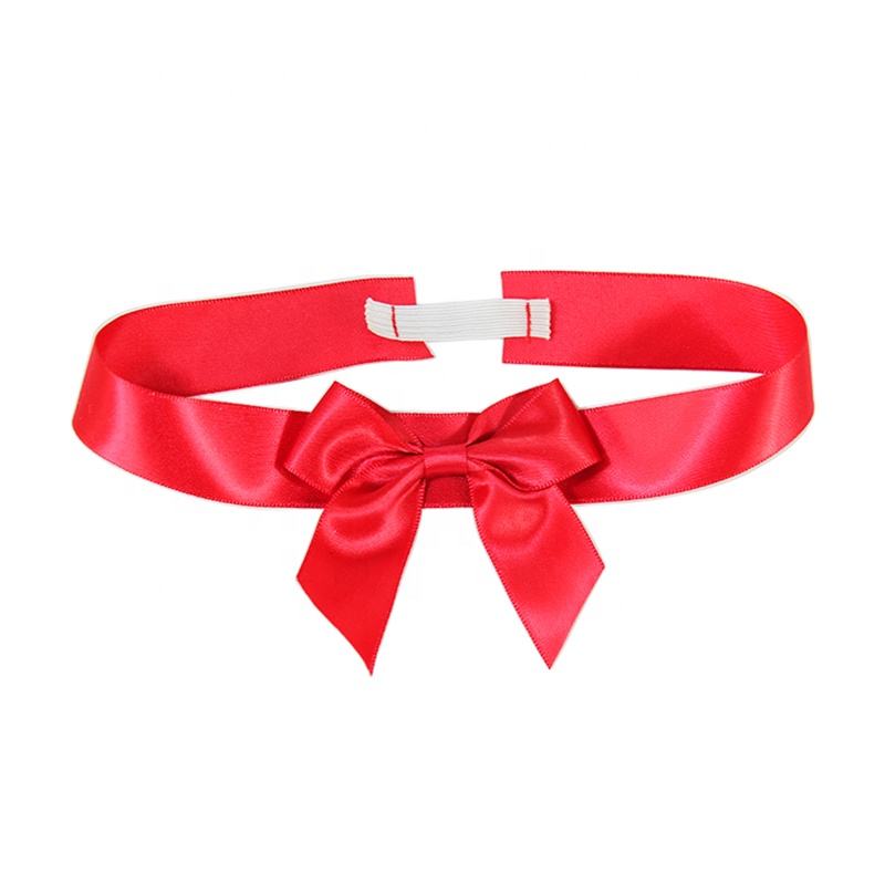 Red Ribbon Bow Wholesale Custom Pre-tied Gift Packaging