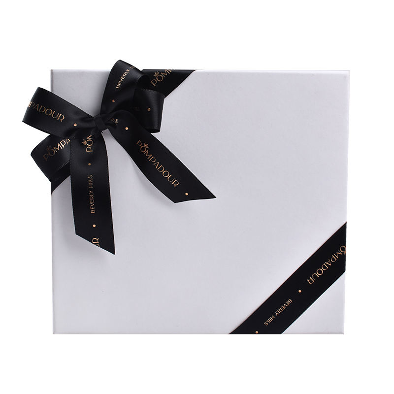 Custom Mini Black Ribbon Bow with Elastic - Factory Direct
