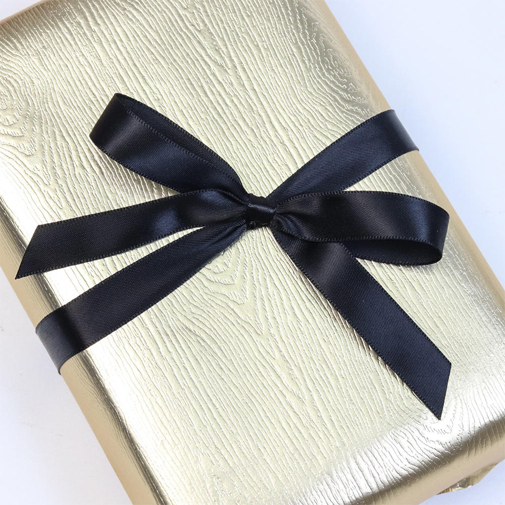 Custom Mini Black Ribbon Bow with Elastic - Factory Direct