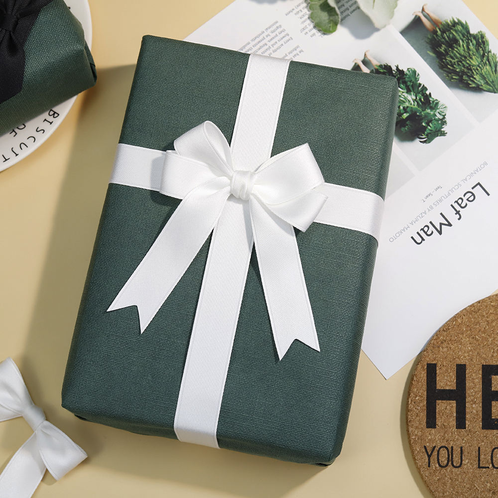 Custom White Ribbon Bow