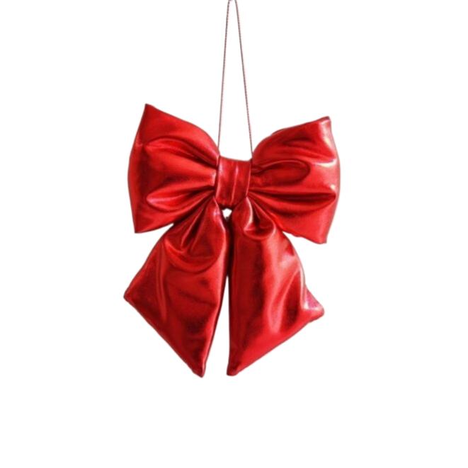 DIY Santa Hat & Snowflake Ribbon Bows for Christmas Tree