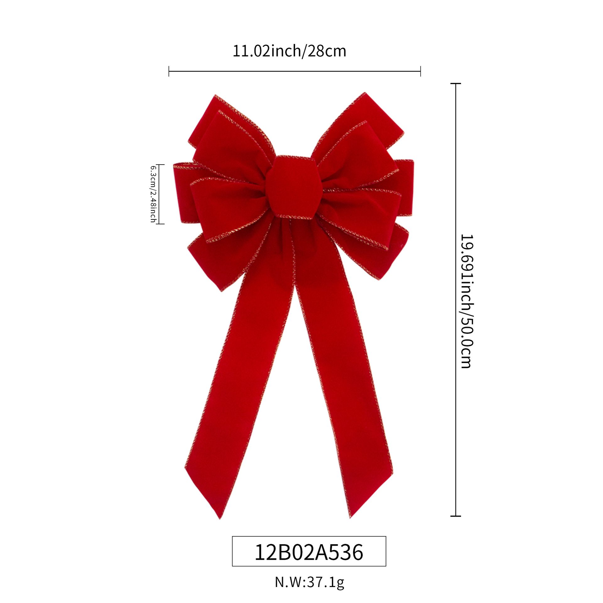 Custom Ribbons and Bows for Red Velvet Christmas Decor