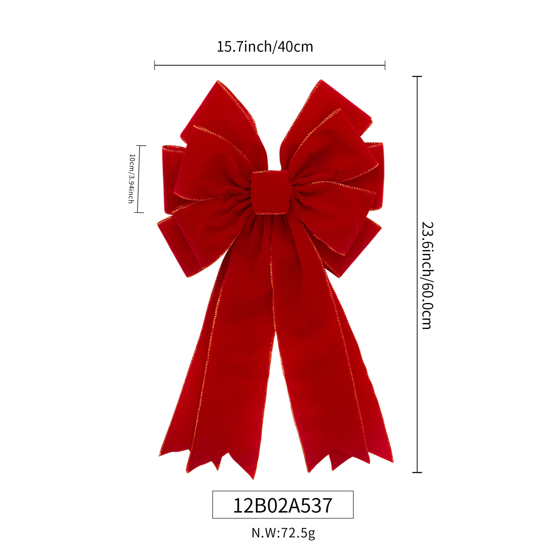 Custom Ribbons and Bows for Red Velvet Christmas Decor
