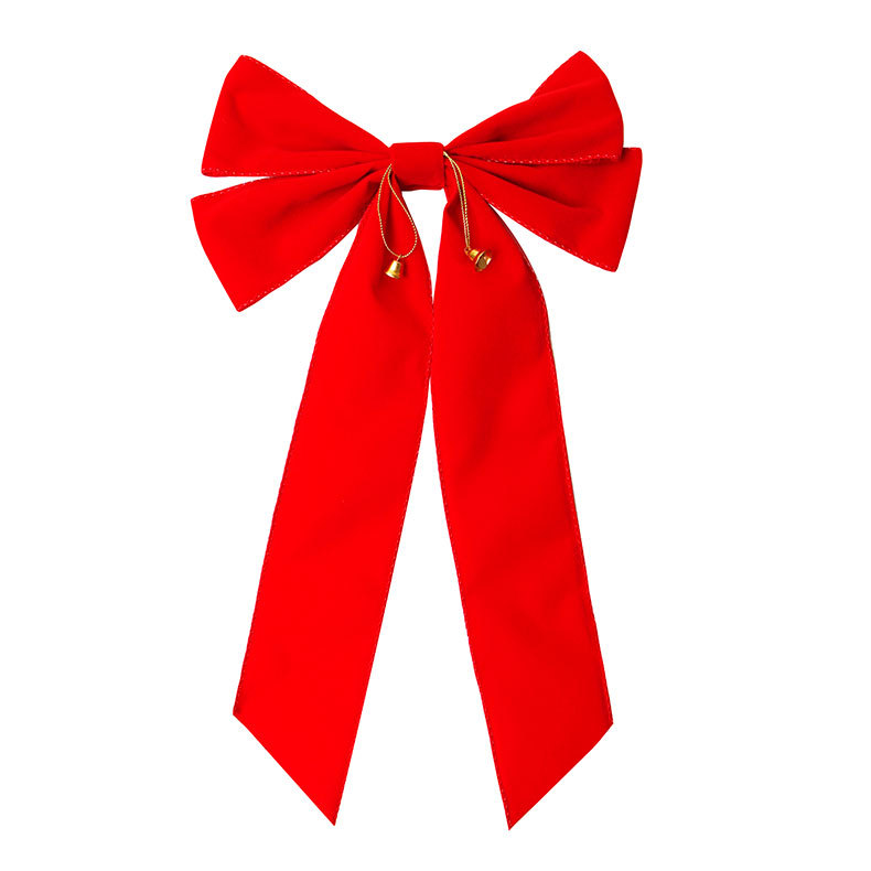 Custom Ribbons and Bows for Red Velvet Christmas Decor