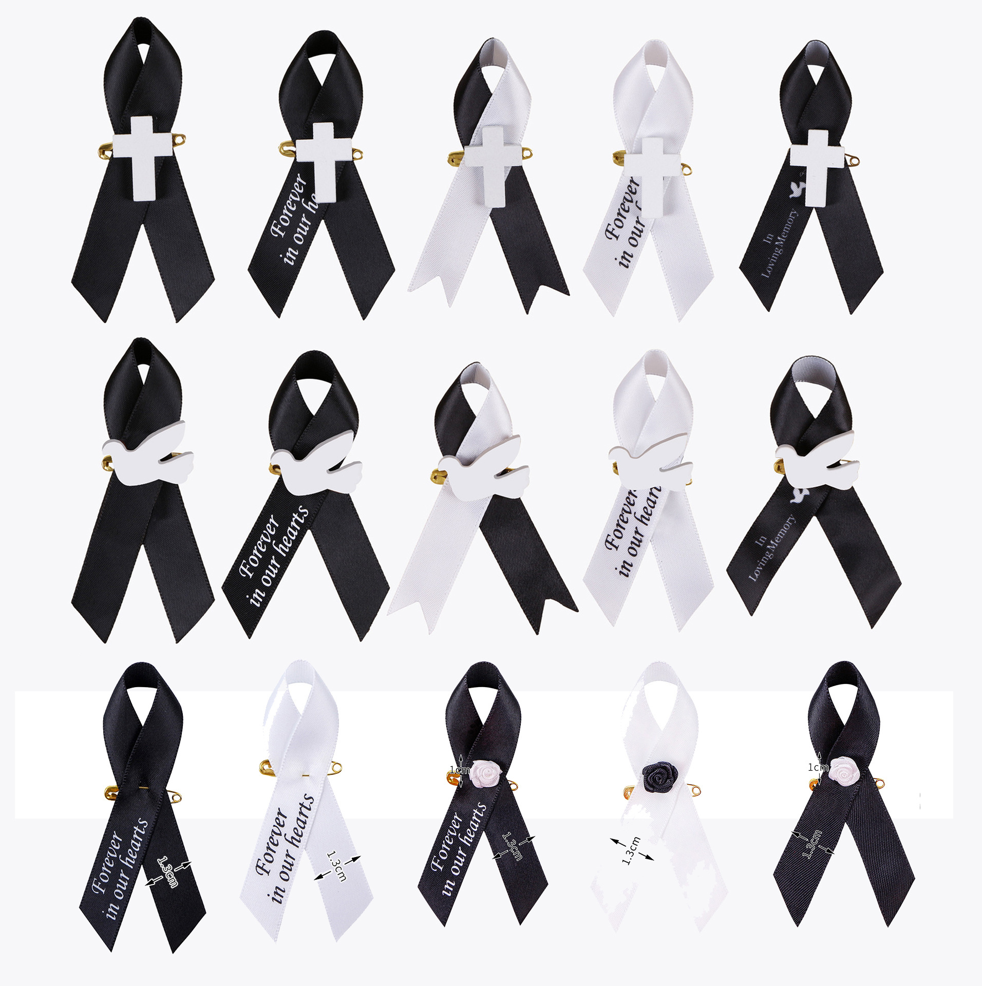 Charity Memorial Hand-Tied Funeral Ribbons and Bows