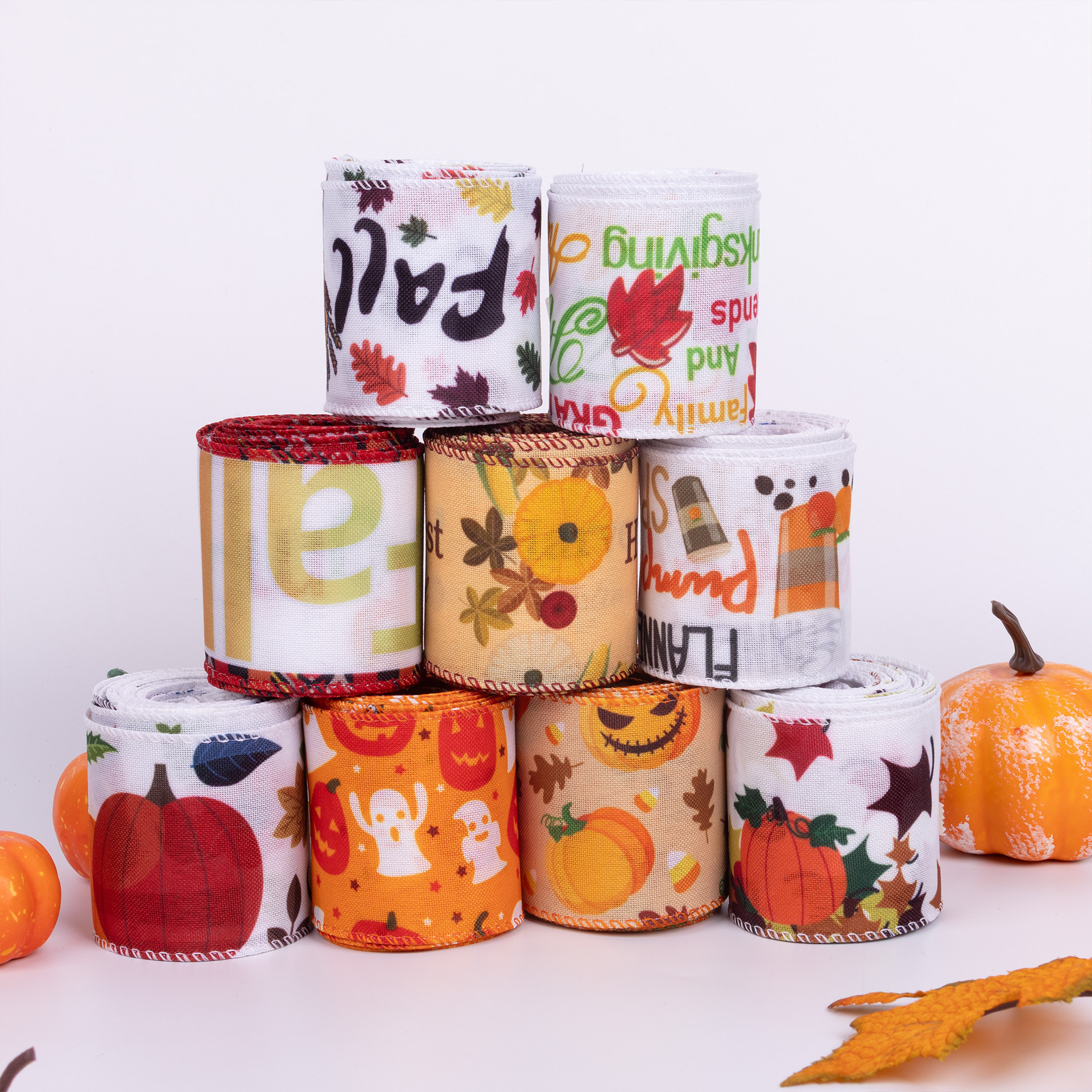 Thanksgiving Outdoor Ribbons and Bows Oh My Harvest Pumpkin