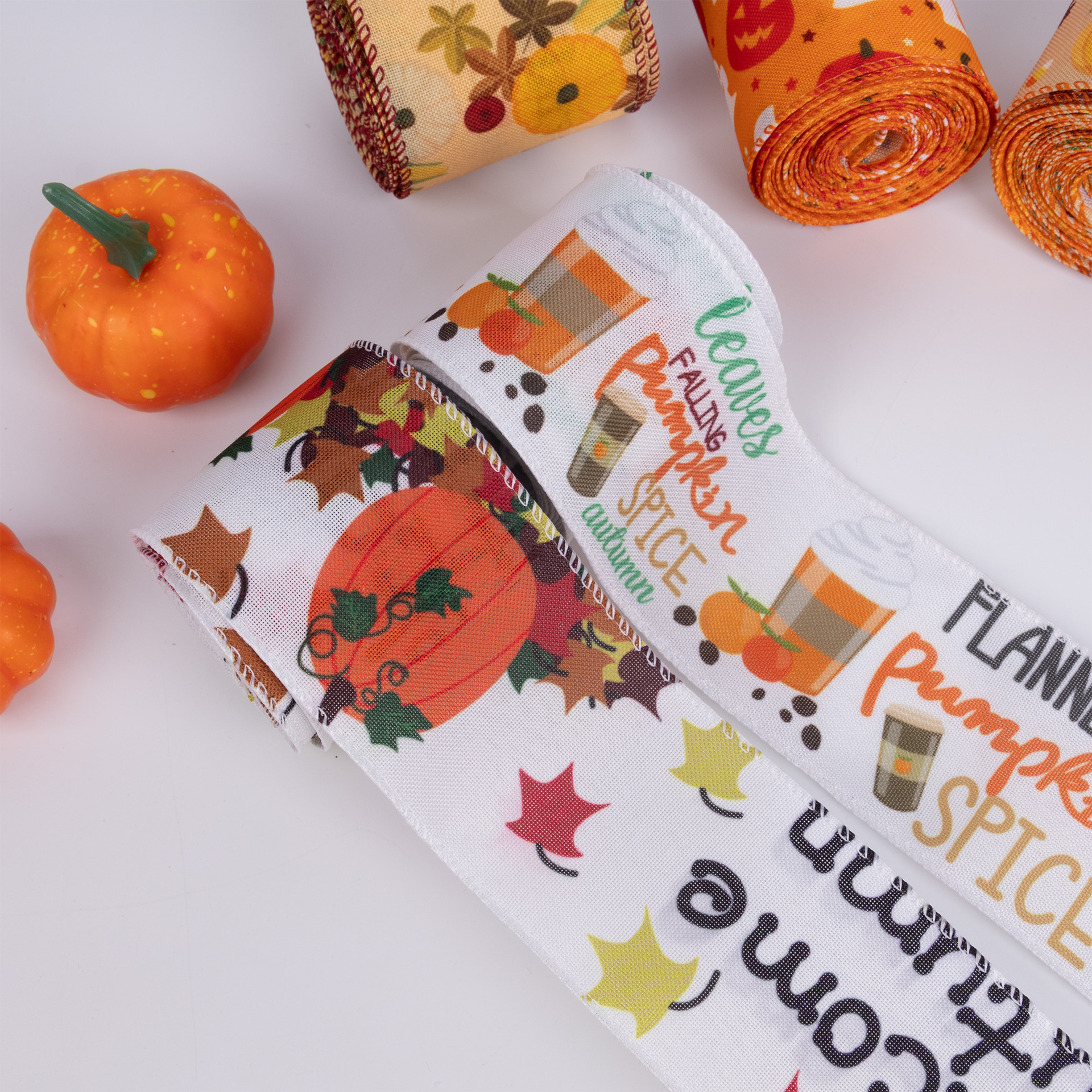Thanksgiving Outdoor Ribbons and Bows Oh My Harvest Pumpkin