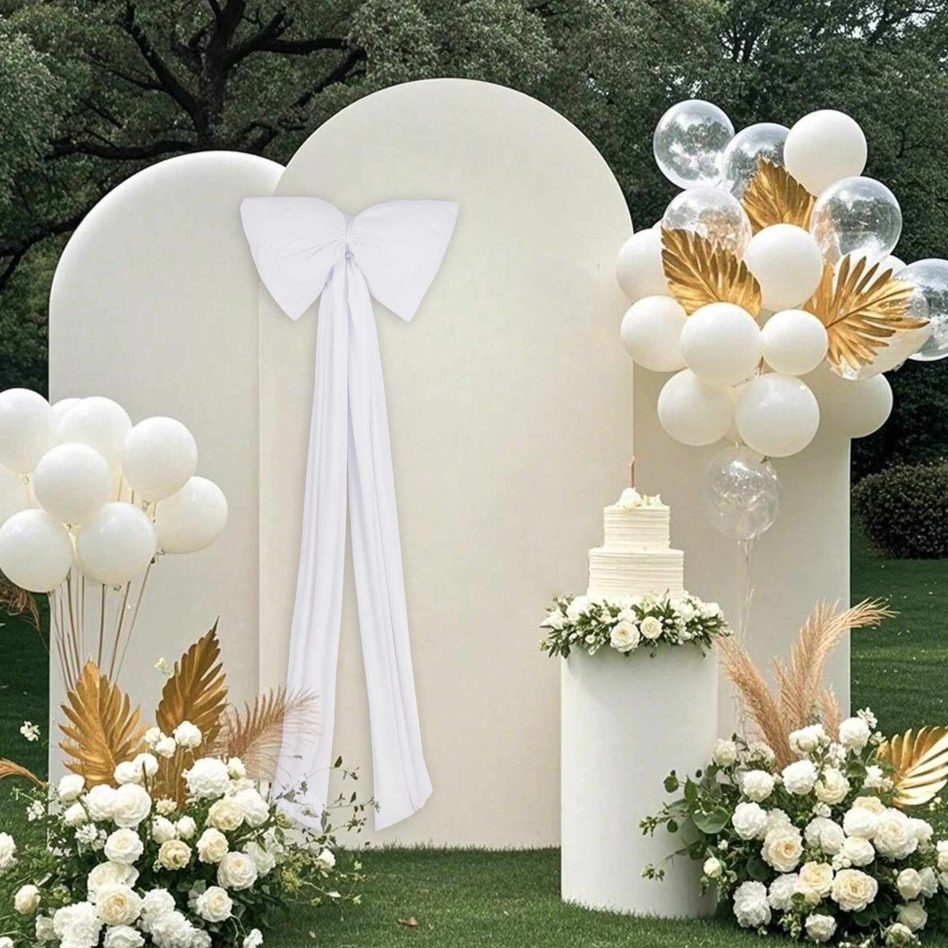 Large Ribbon Bow for Wedding & Event Stage Backdrops