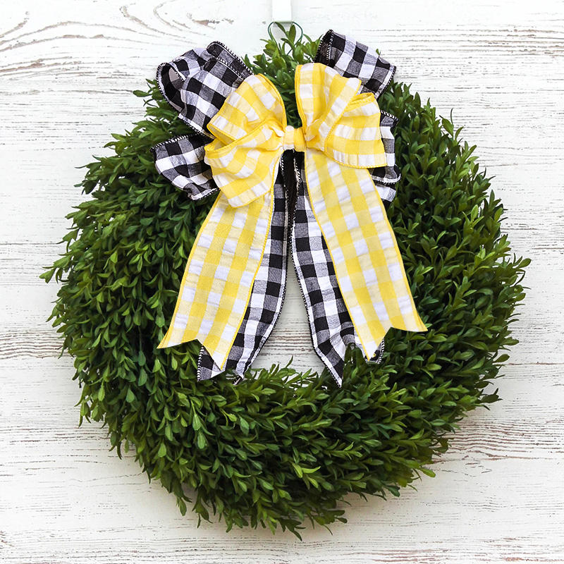 Wired edge Christmas ribbon