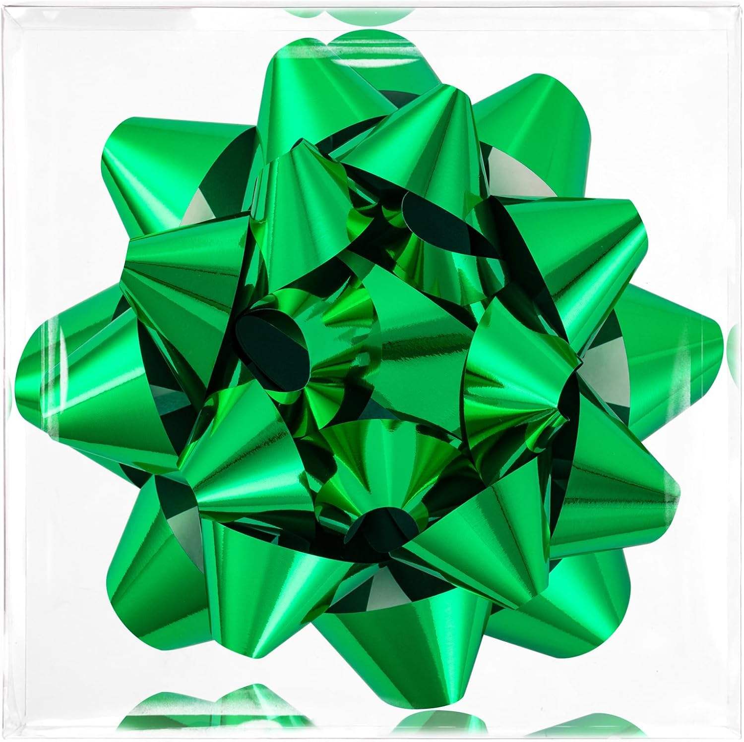 Festive Star Bows with Confetti for Present Decor