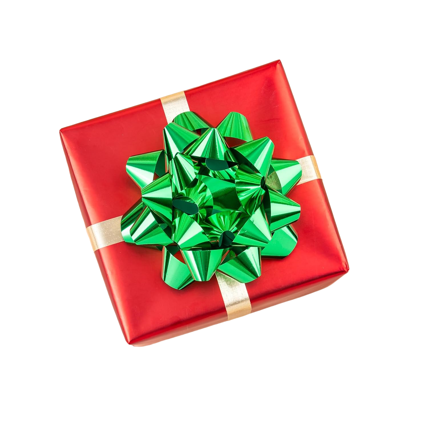 Festive Star Bows with Confetti for Present Decor