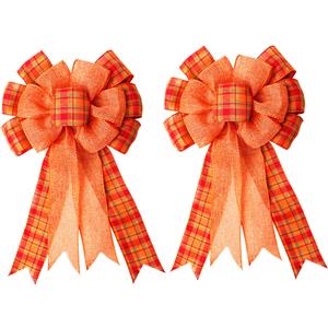 Outdoor Ribbon for Bows: DIY Thanksgiving & Christmas Wreath