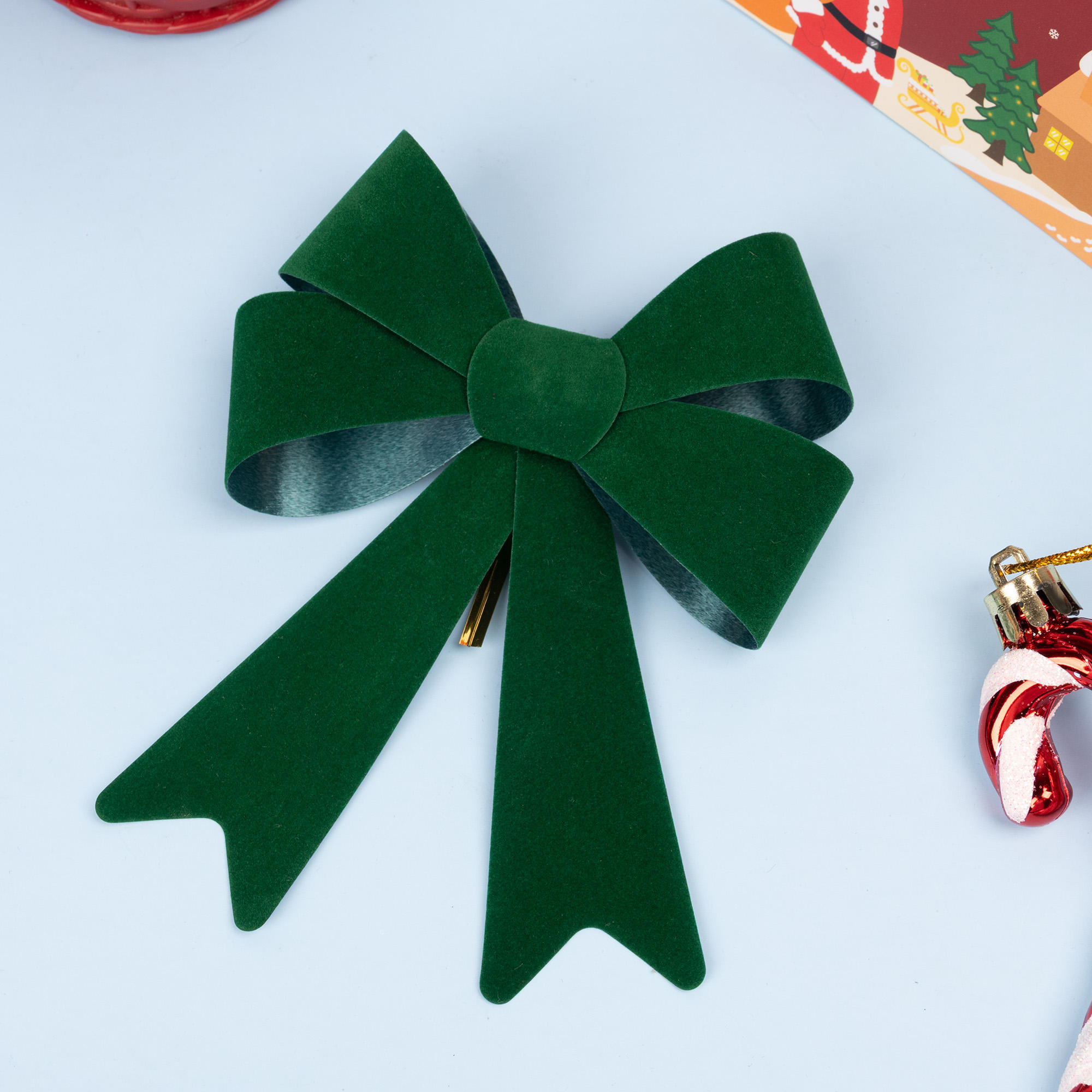 Xmas PVC Bows for Gift Packing Christmas Decoration