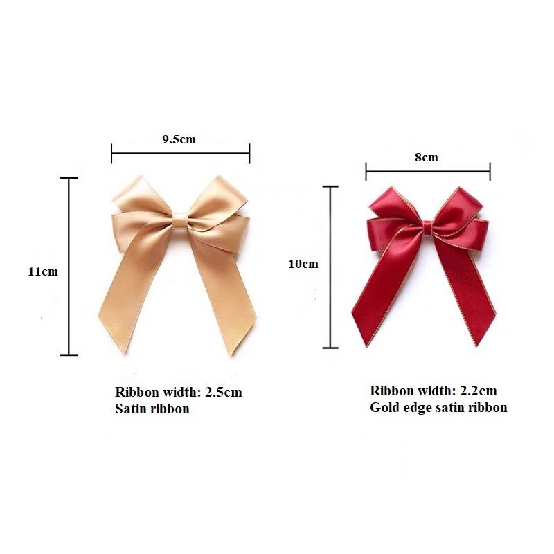 Custom Self-Adhesive Gift Wrapping Ribbon with Elastic Bows