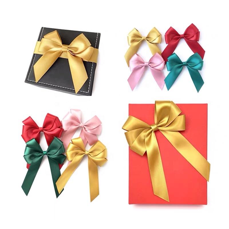 Custom Self-Adhesive Gift Wrapping Ribbon with Elastic Bows