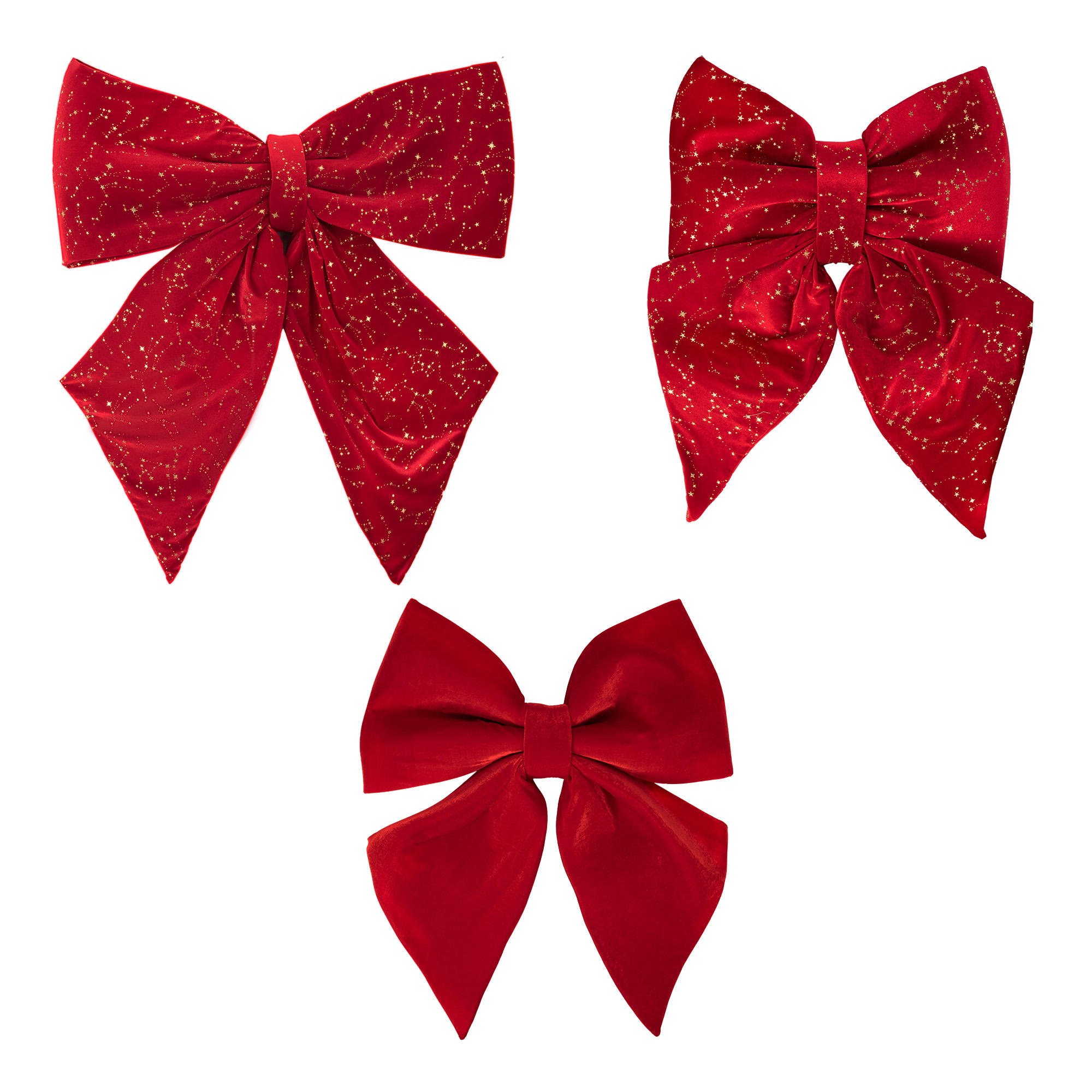 Large Festive Bows for Big Trees with Decorative Christmas Ribbon