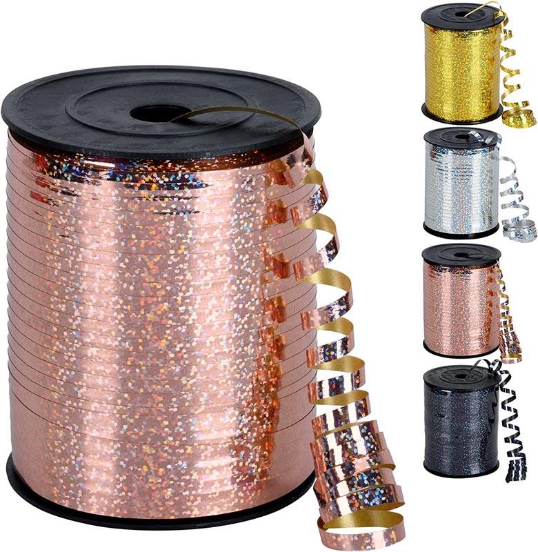 Gold Curly Balloon String Ribbon For Gift Wrapping