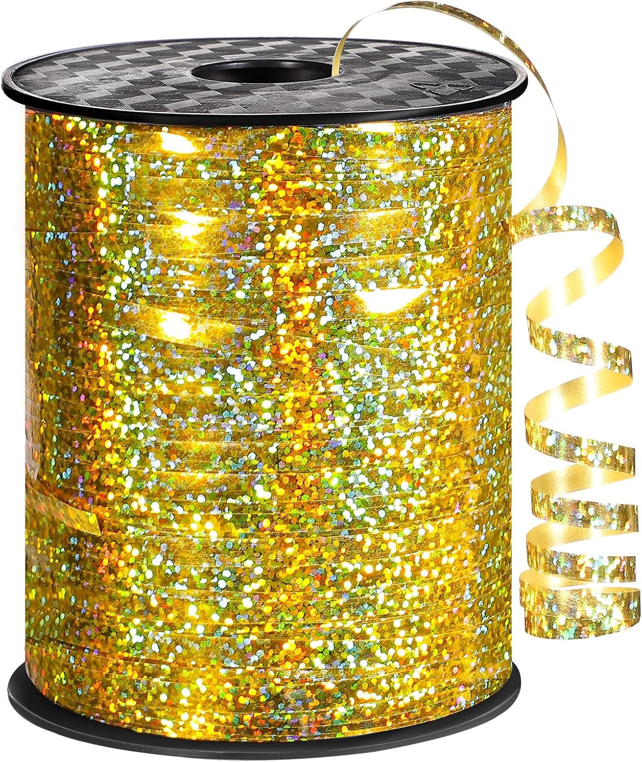 Gold Curly Balloon String Ribbon For Gift Wrapping