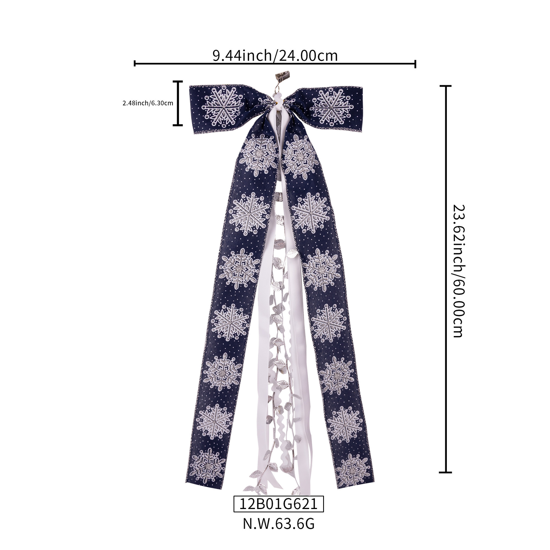 Elegant Large Christmas Ribbon Bows for Wreath Tree Topper Decor