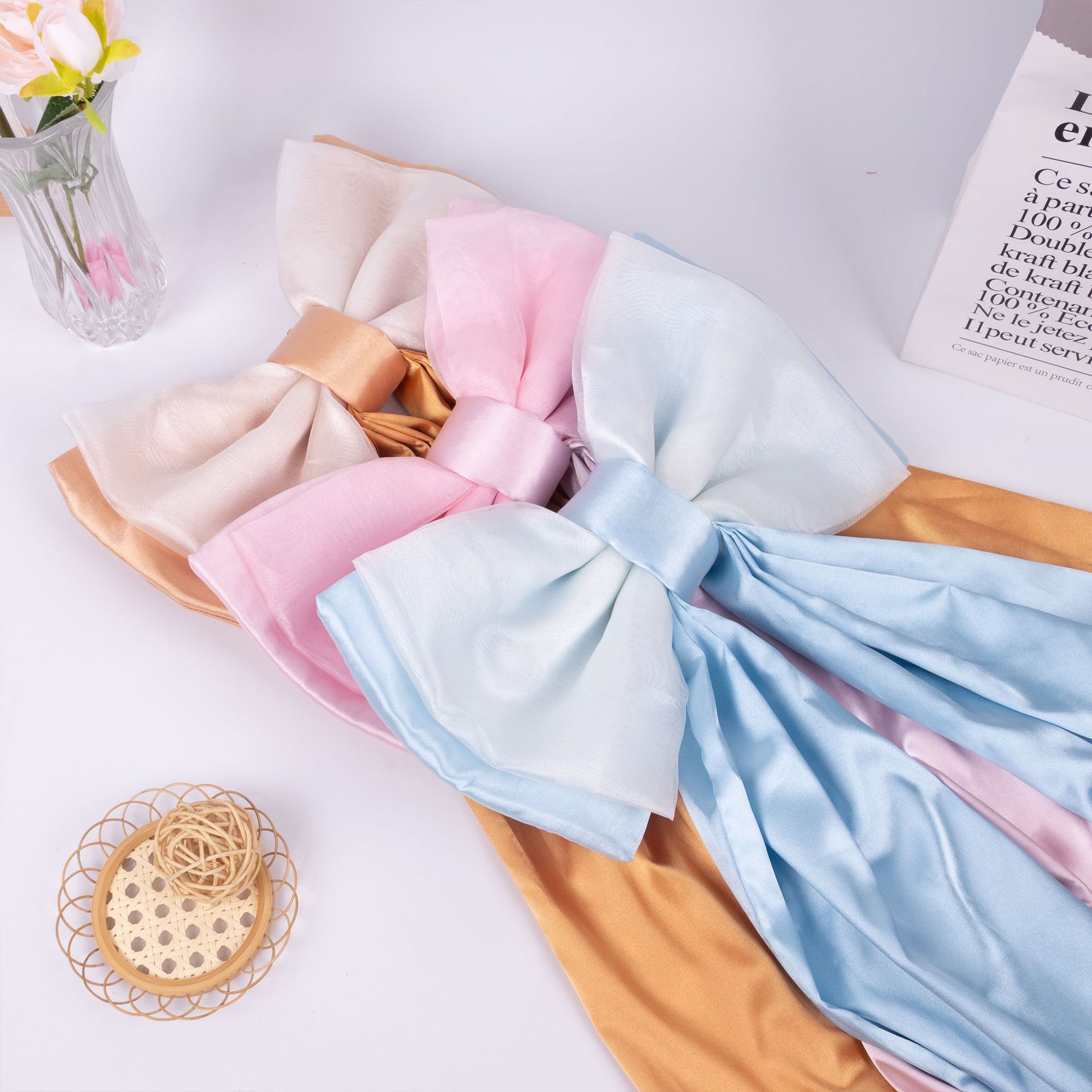 Artificial Giant Ribbon Bows