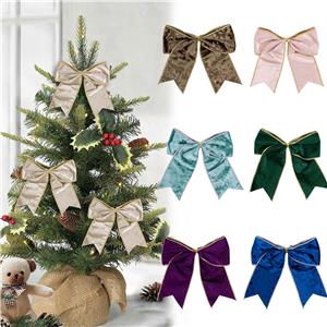 Christmas Tree Wedding Garland Flannel Velvet Ribbon Decor
